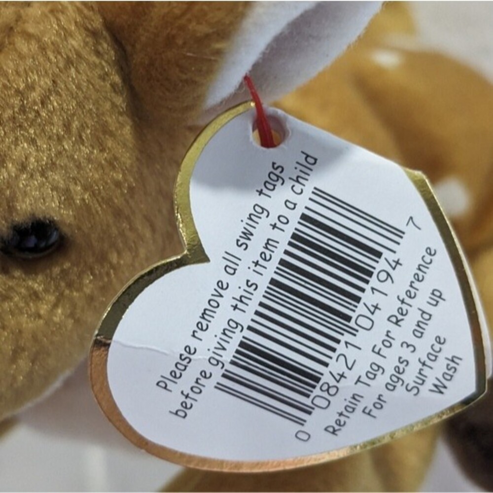 Ty Beanie Babies "Whisper" the Deer, PE Pellets, 1997 - Picture 9 of 12